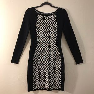 NWOT Black & White Sweater Dress